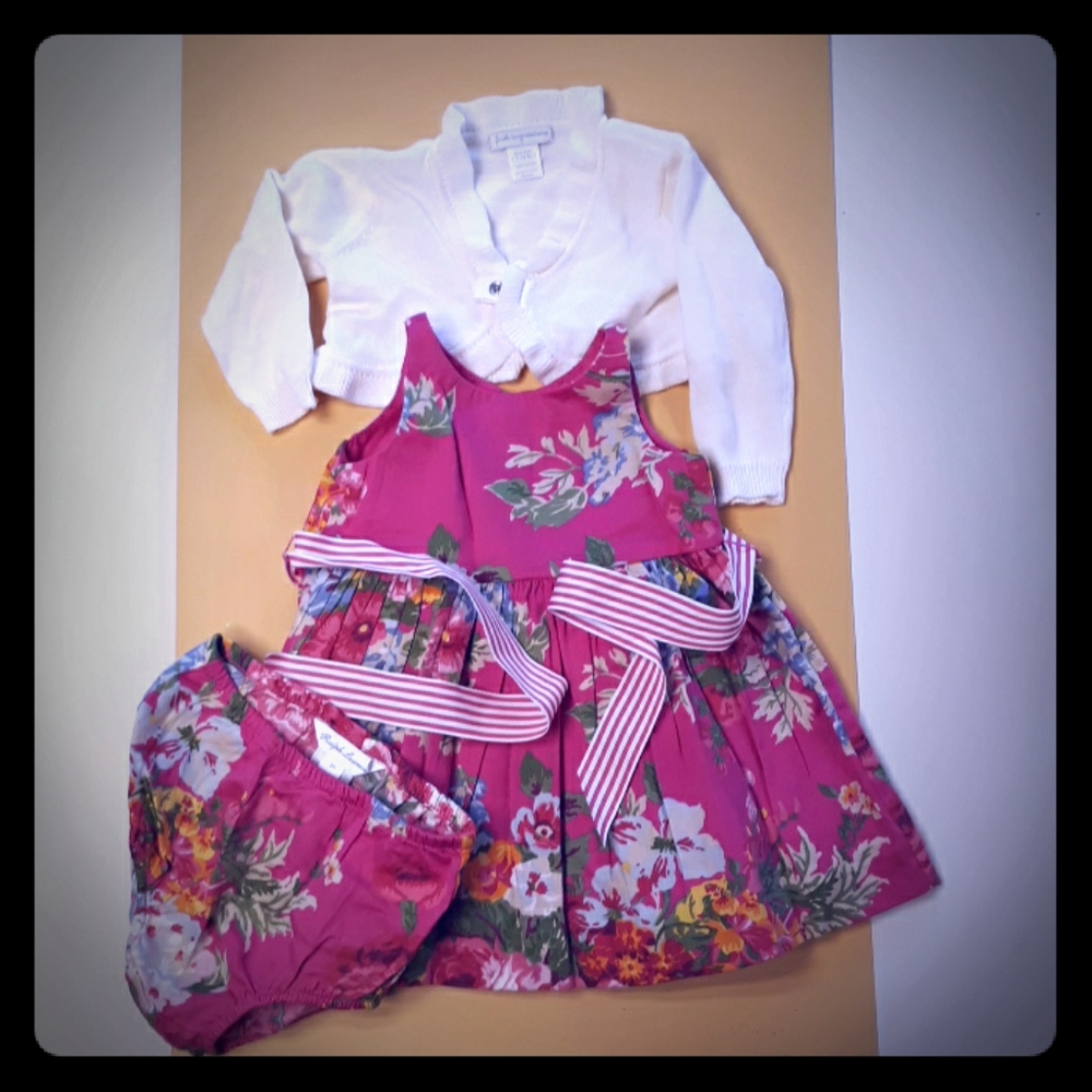 3 month dress with Valero sweater and panties